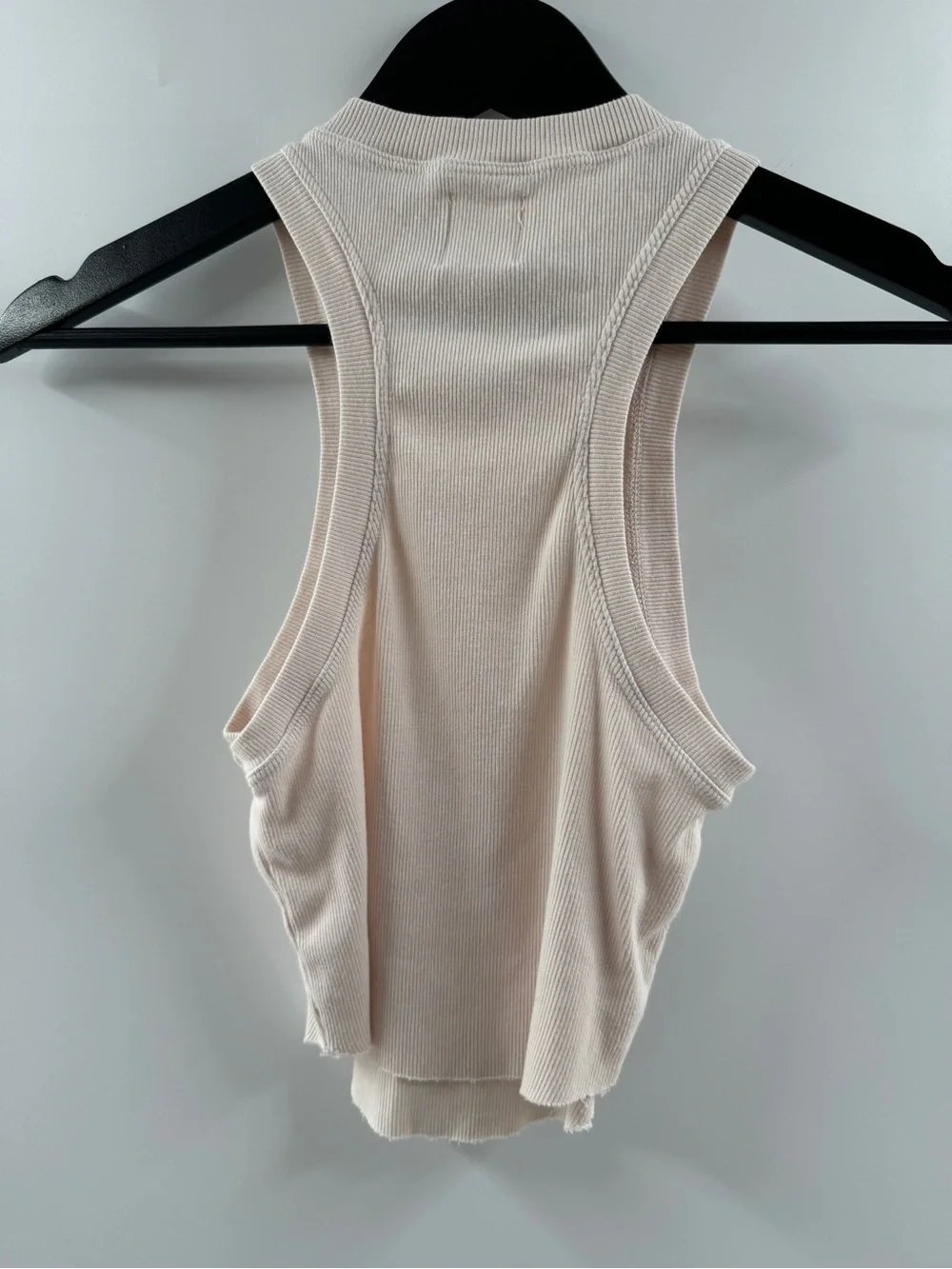 Boys Lie Pale Pink Ribbed High Neck Tank Top – One Size - Picture 6 of 6